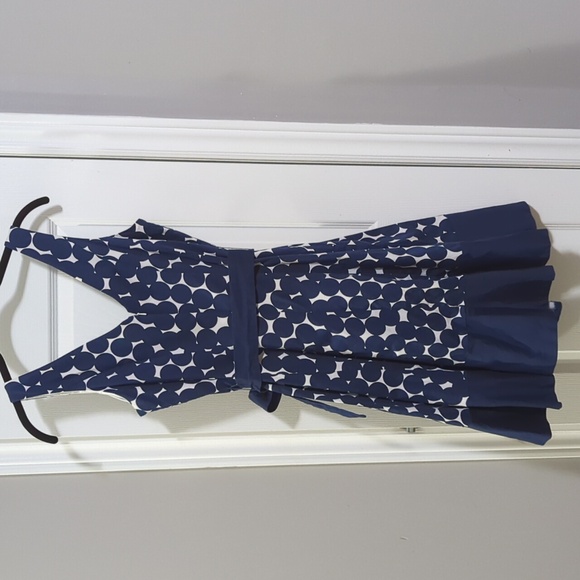 Jones and Co Polka Dot Sleeveless Dress - Size 10 - Picture 2 of 5